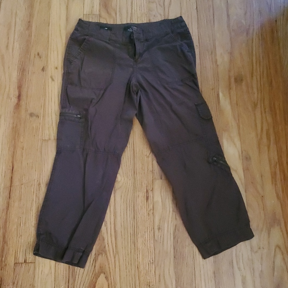 Brown crop pants